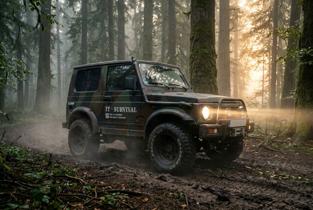 Neu erzeugte Suzuki Samurai Offroad-Szene 6