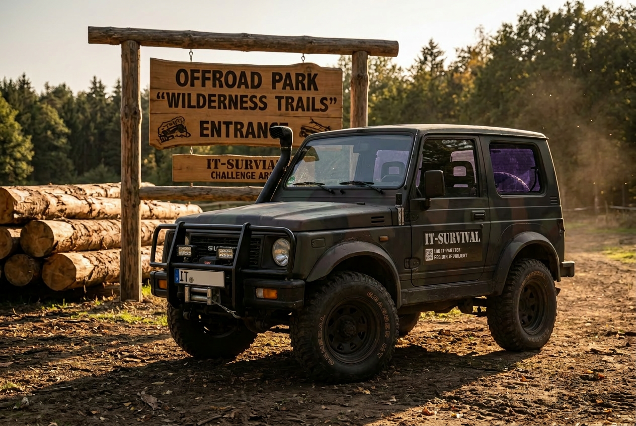 Neu erzeugte Suzuki Samurai Offroad-Szene 7