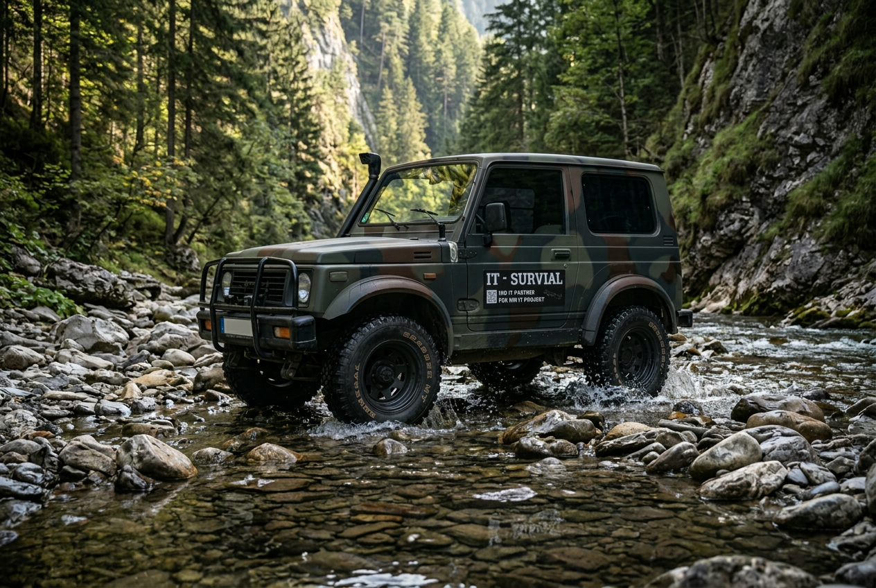 Neu erzeugte Suzuki Samurai Offroad-Szene 10