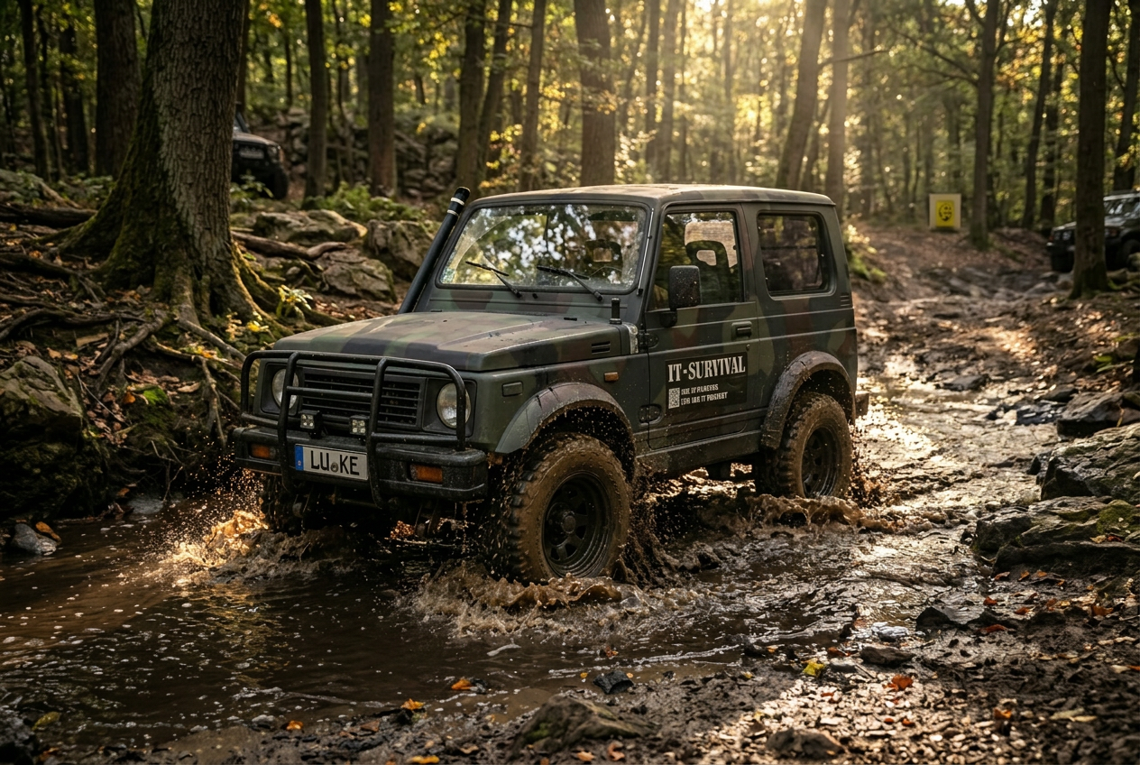 Neu erzeugte Suzuki Samurai Offroad-Szene 2